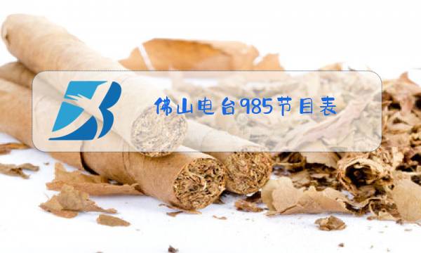 佛山电台985节目表图片