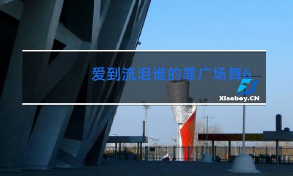 爱到流泪谁的罪广场舞64步