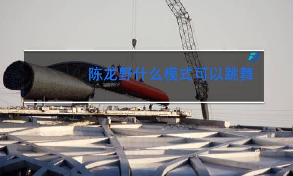 陈龙野什么模式可以跳舞图片