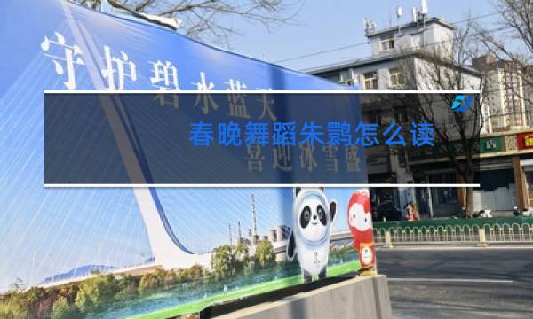 春晚舞蹈朱鹮怎么读