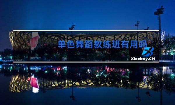 单色舞蹈教练班有用吗