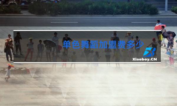 单色舞蹈加盟费多少