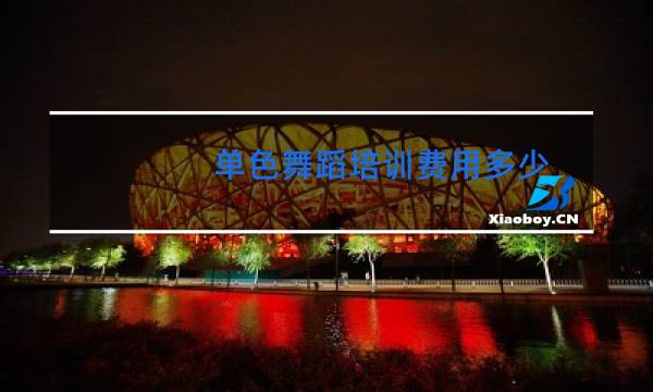 单色舞蹈培训费用多少