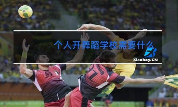 个人开舞蹈学校需要什么条件