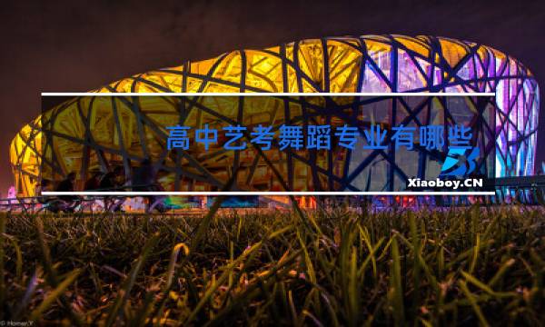 高中艺考舞蹈专业有哪些