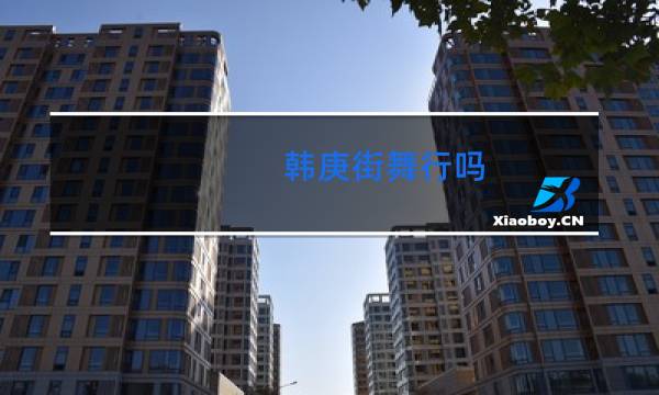 韩庚街舞行吗