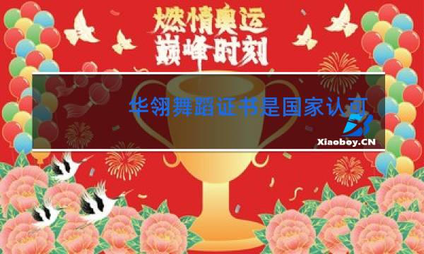 华翎舞蹈证书是国家认可的吗