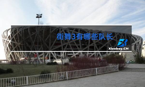 街舞3有哪些队长图片