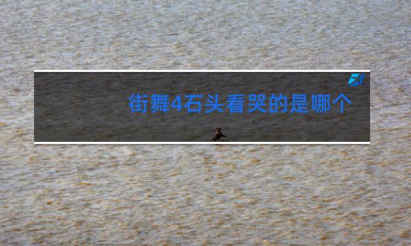 街舞4石头看哭的是哪个作品