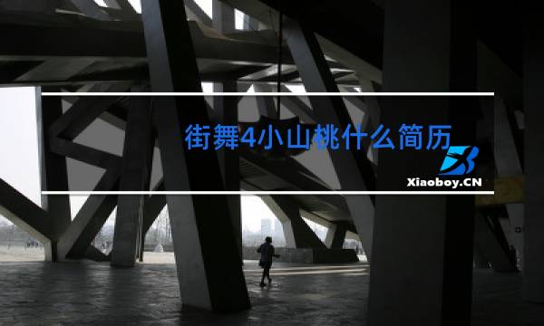 街舞4小山桃什么简历