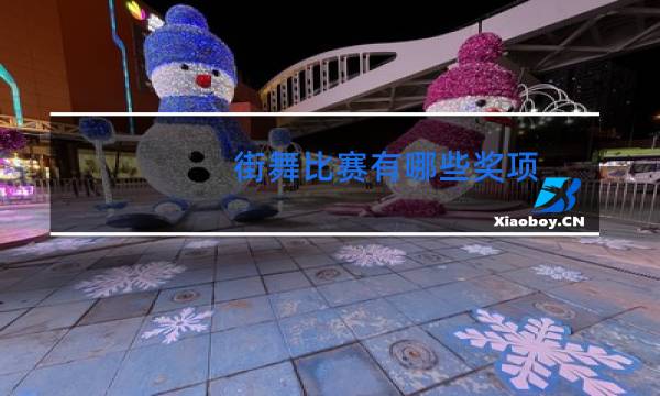 街舞比赛有哪些奖项图片