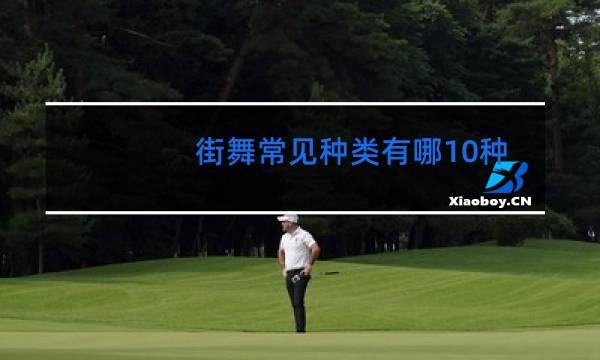 街舞常见种类有哪10种