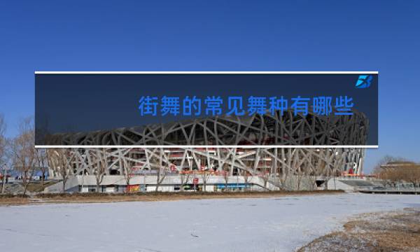 街舞的常见舞种有哪些图片