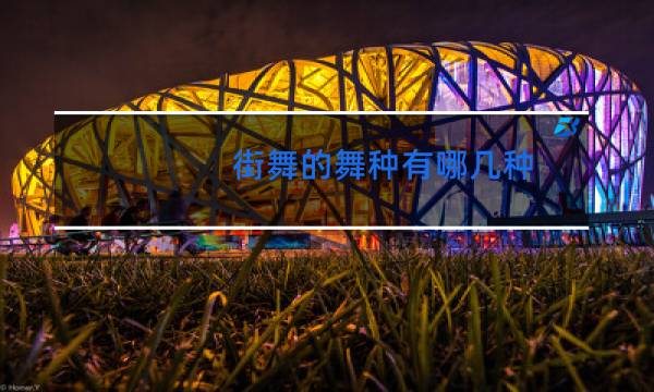 街舞的舞种有哪几种图片