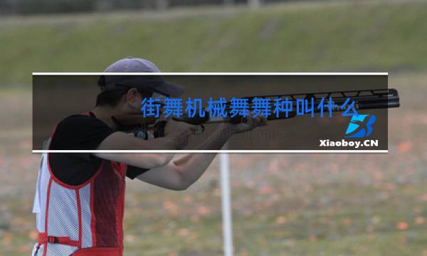 街舞机械舞舞种叫什么