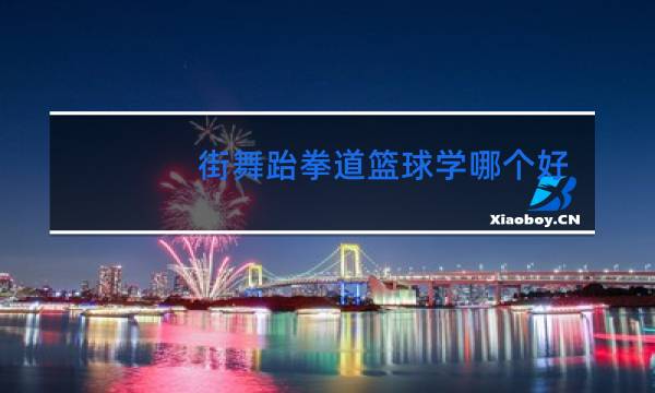 街舞跆拳道篮球学哪个好图片