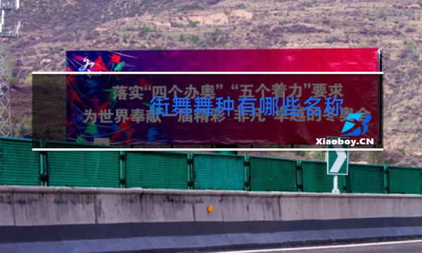 街舞舞种有哪些名称