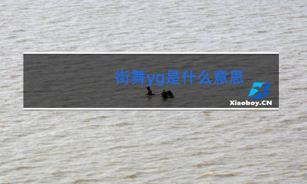 街舞yg是什么意思