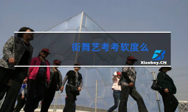 街舞艺考考软度么