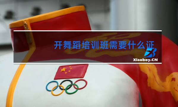 开舞蹈培训班需要什么证件