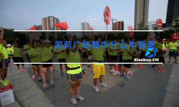 茉莉广场舞牛什么牛背面分解