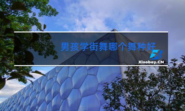 男孩学街舞哪个舞种好