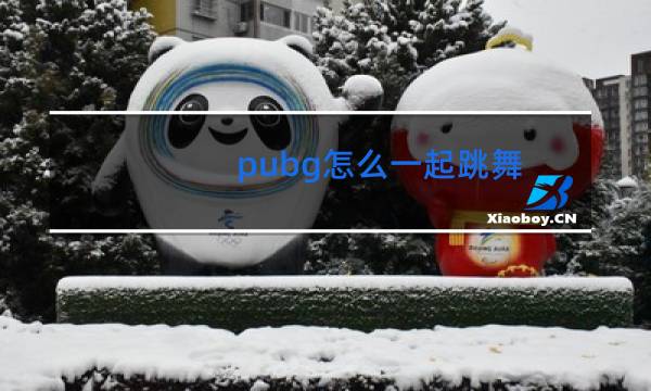 pubg怎么一起跳舞