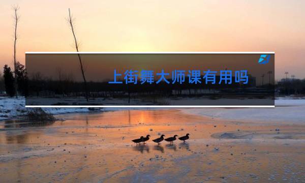 上街舞大师课有用吗
