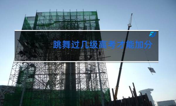 跳舞过几级高考才能加分