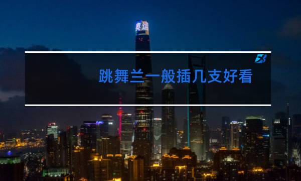 跳舞兰一般插几支好看