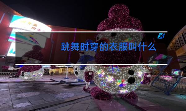 跳舞时穿的衣服叫什么