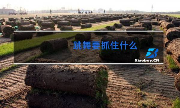 跳舞要抓住什么