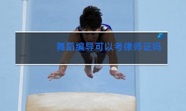 舞蹈编导可以考律师证吗