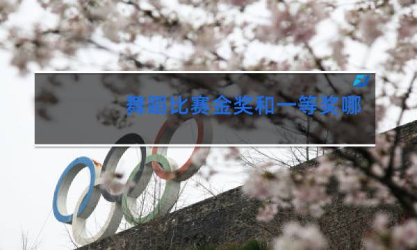 舞蹈比赛金奖和一等奖哪个更好