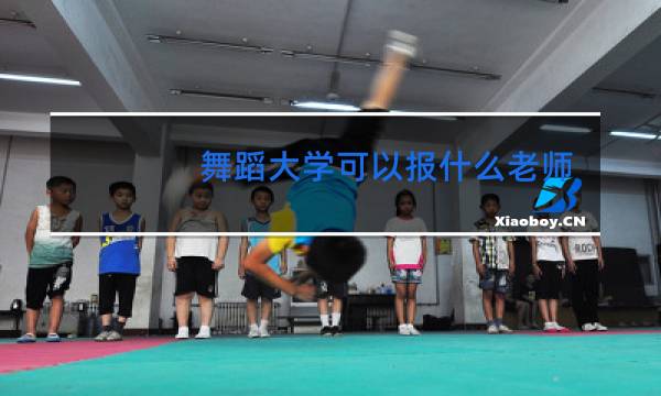 舞蹈大学可以报什么老师