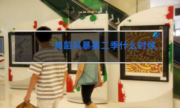 舞蹈风暴第二季什么时候开始图片