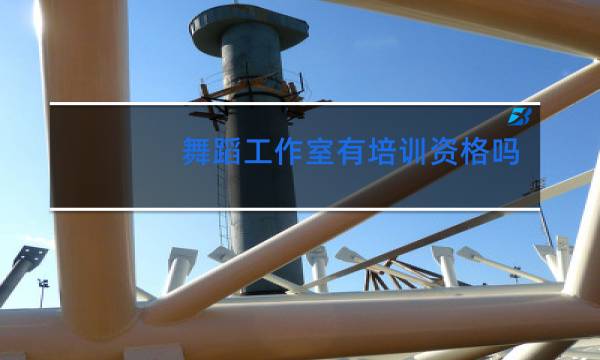 舞蹈工作室有培训资格吗