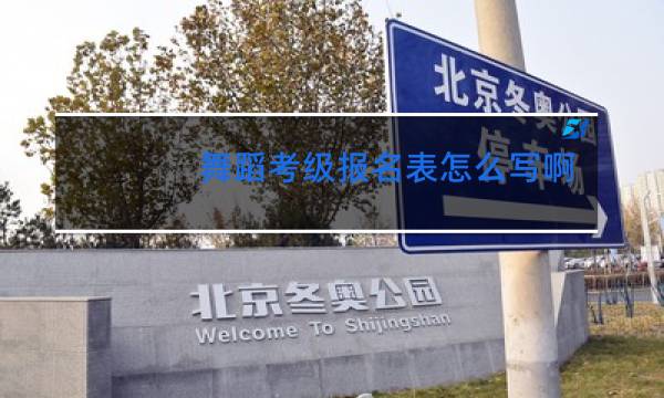 舞蹈考级报名表怎么写啊