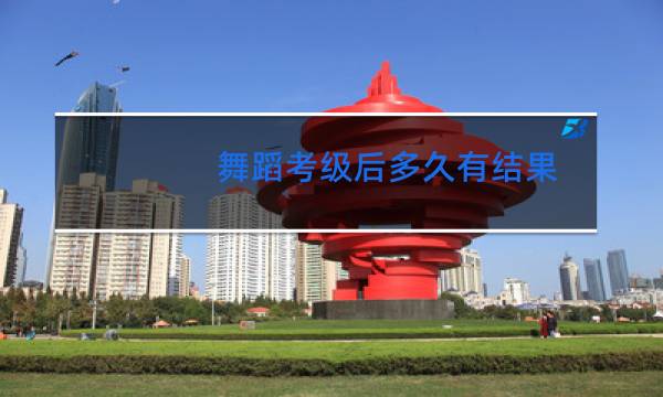 舞蹈考级后多久有结果