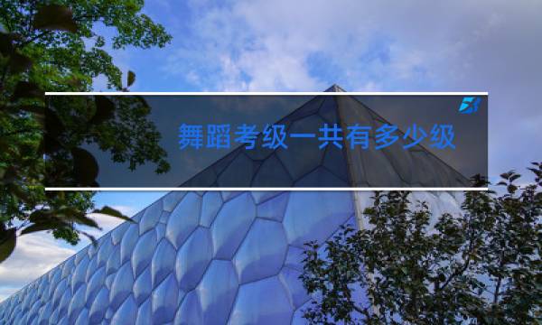 舞蹈考级一共有多少级图片