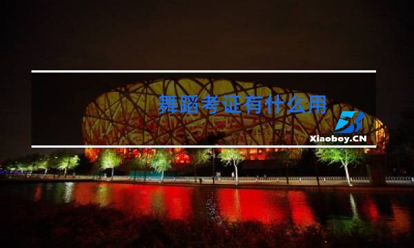 舞蹈考证有什么用
