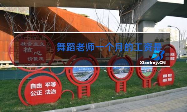 舞蹈老师一个月的工资是多少