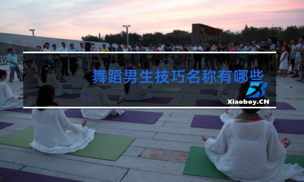 舞蹈男生技巧名称有哪些