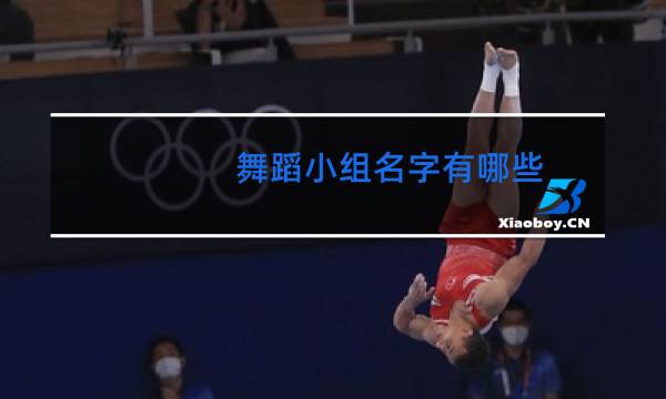 舞蹈小组名字有哪些