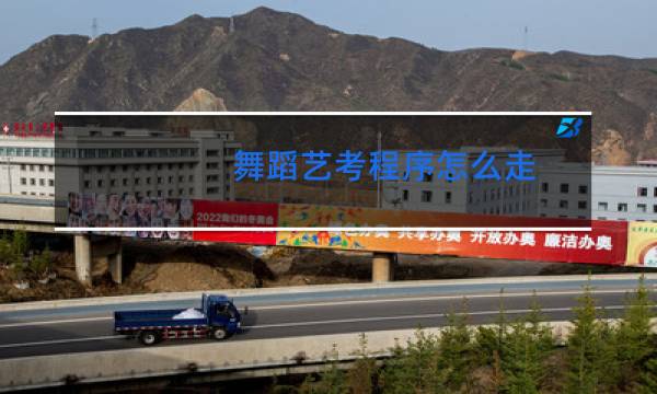 舞蹈艺考程序怎么走