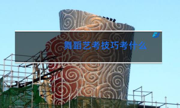 舞蹈艺考技巧考什么