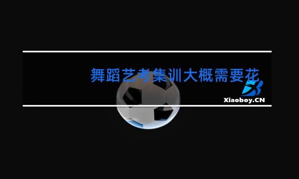 舞蹈艺考集训大概需要花多少钱