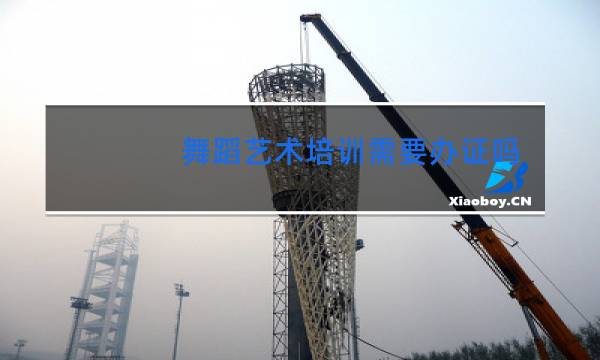 舞蹈艺术培训需要办证吗