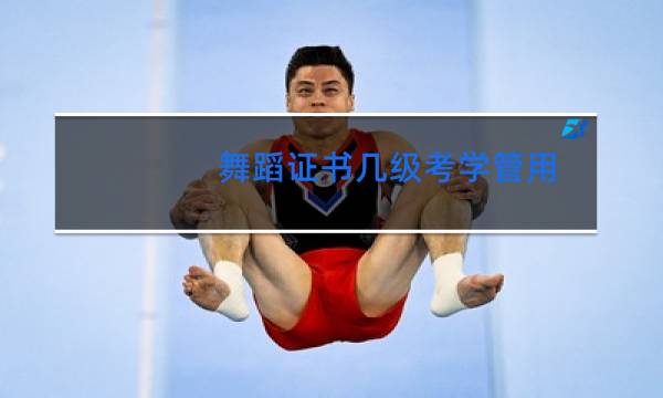 舞蹈证书几级考学管用