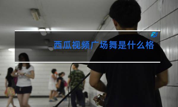 西瓜视频广场舞是什么格式